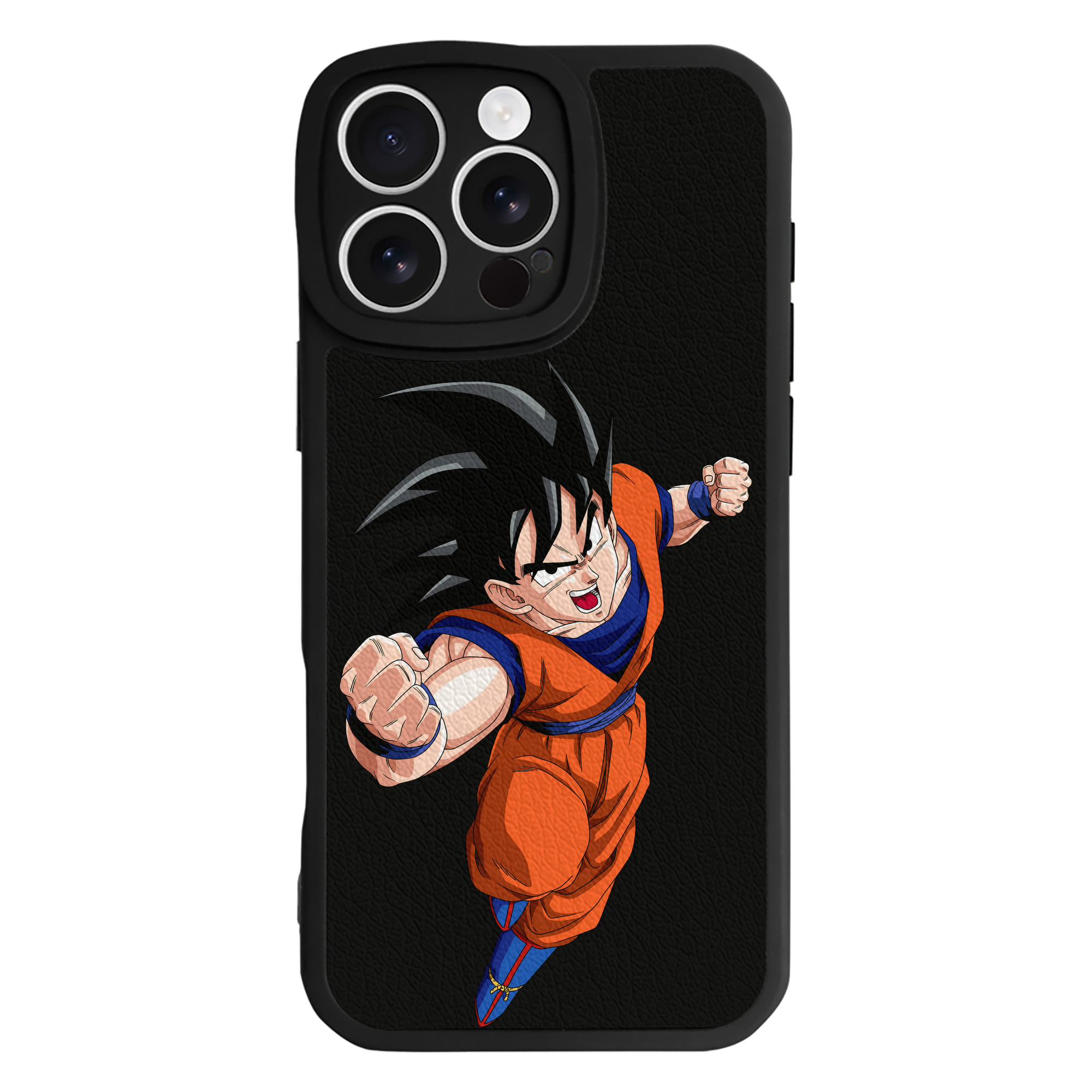 （画像用） ドラゴンボール 孫悟空（そん ごくう）Son Goku カカロット DRAGON BALL Kakarotto 【iPhone 16シリーズ対応】シリコンスマホケース（レザー調） 材質：シリコン